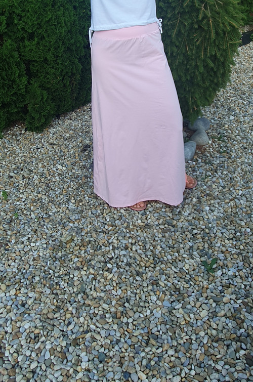 Dlouhá sukně MAXI - baby růžová