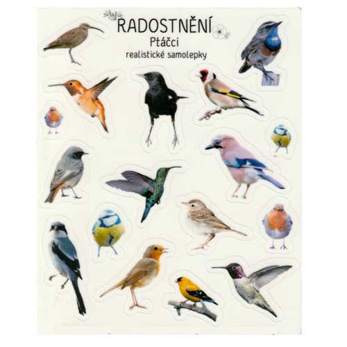 Realistické samolepky • Ptáčci