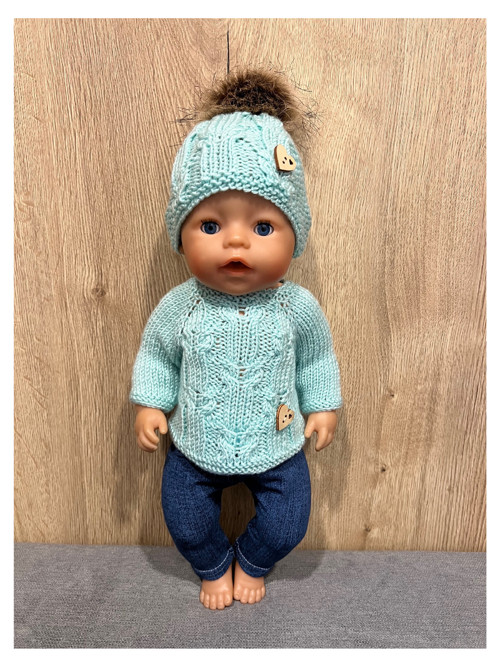 Oblečko pre Baby Born 43 cm - mentolkovy