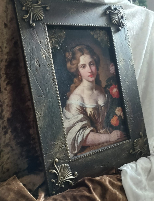 Originální vintage obraz s rámem 42x30cm