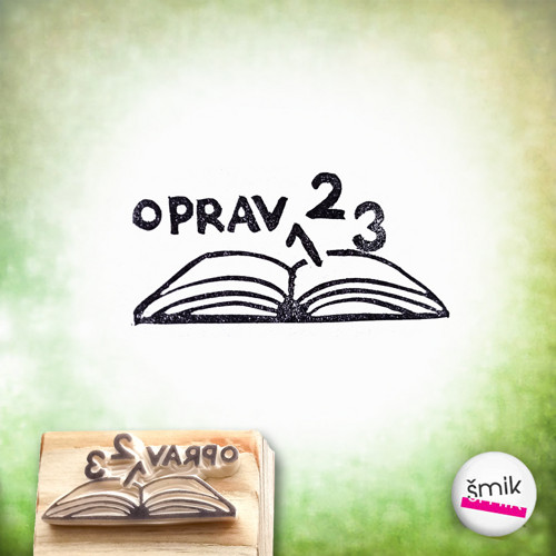 Oprava v sešitě - razítko