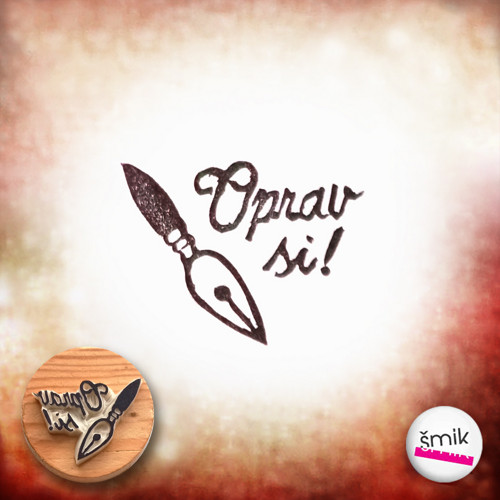 Školní razítko - pero "Oprav si!"