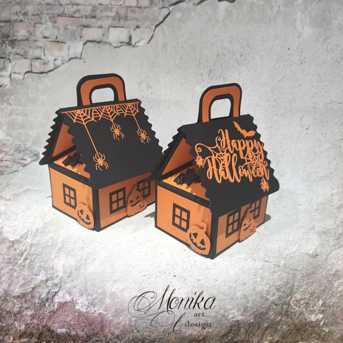 Dárková krabička - chaloupka Halloween