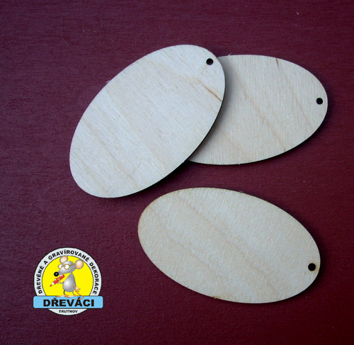 Výřez na přání - OVÁL ...6 x 3,5 cm KV0187 EE