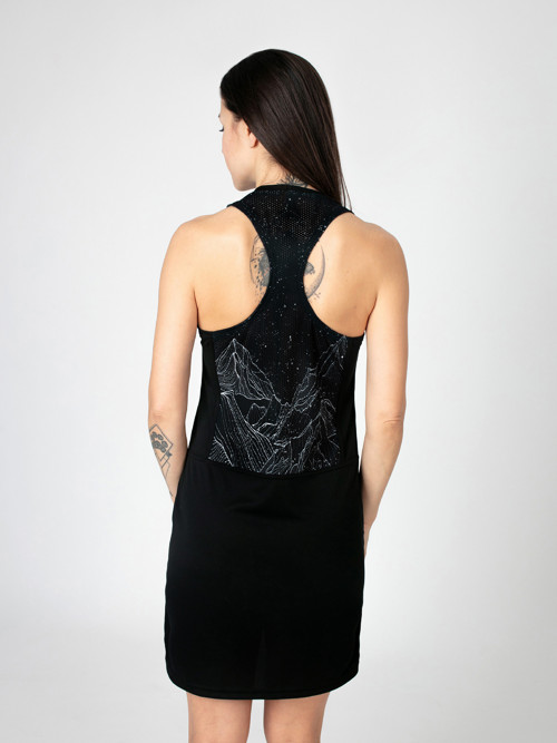 Drexiss funkční šaty FIT DIAMOND BEACH BLACK