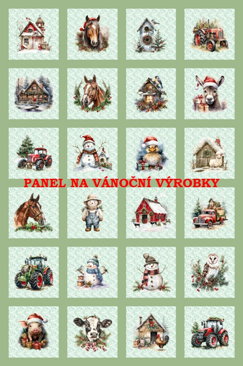 Bavlněný panel 40 x 60 cm