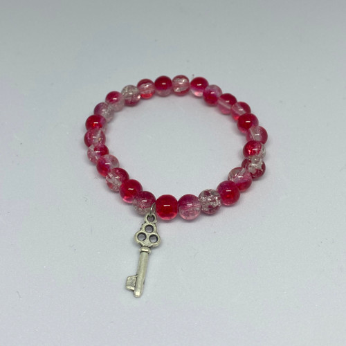 Korálkový náramek Red key