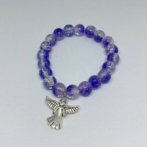 Korálkový náramek Blue angel