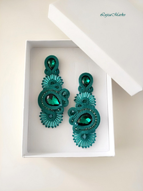 Serena soutache / sutaš náušnice — foto 1