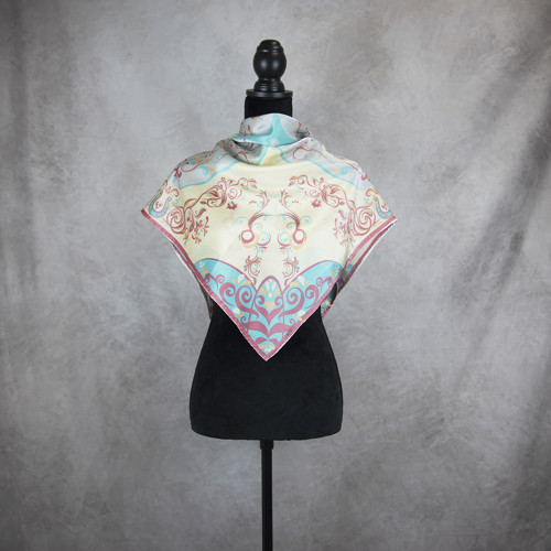 Hodvábna šatka ORNAMENT VZOR_7, 90 x 90cm