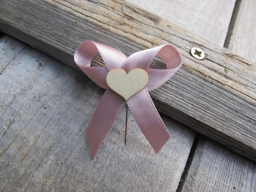 Svatební vývazek Dusty Pink