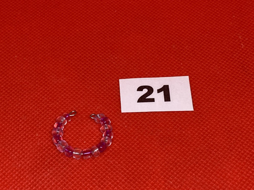 Korálkový drátkový prstýnek č.21 — foto 1