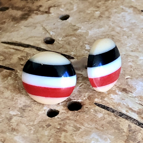 Náušnice Puzety - Čtyřbarevné