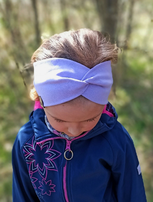 Čelenka turban - Levandulová