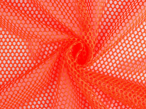 Sportovní oděvní síťovina (50cm) - oranžová neon