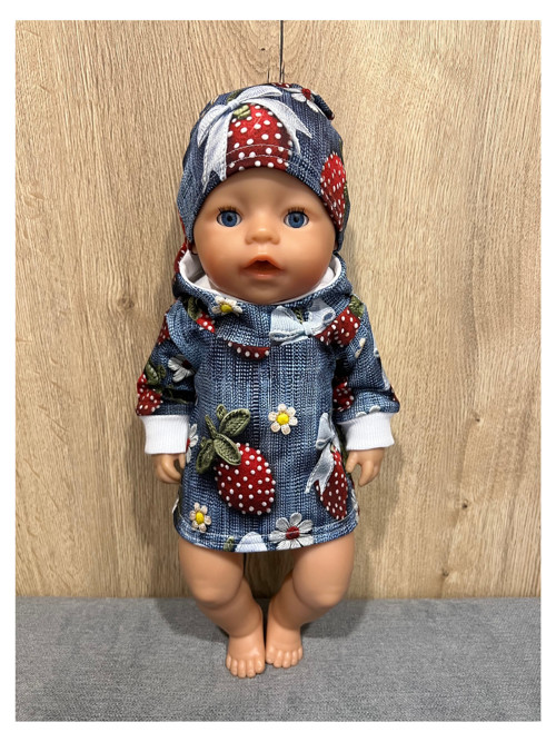 Súprava pre bábiku BABY BORN - 43 cm, jahodka