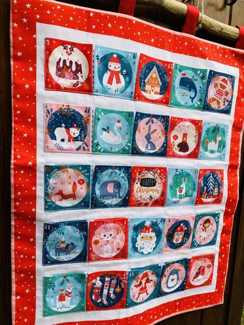 Adventní kalendář - zvířátka v lese - nástěnný