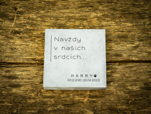 Náhrobní kámen pro mazlíčka