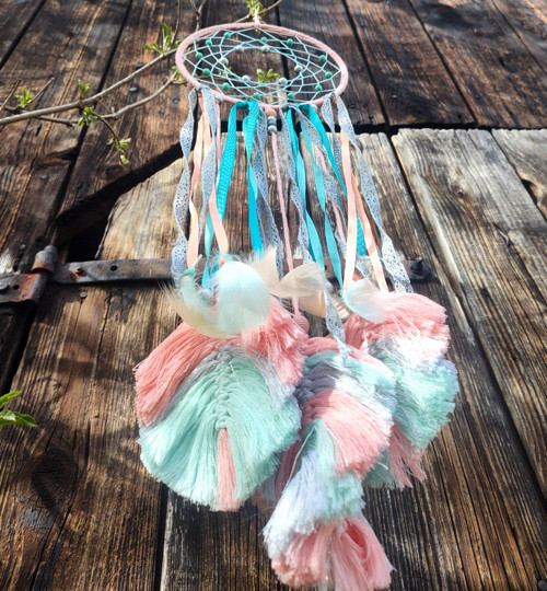 Lososovo - tyrkysový lapač snů