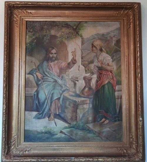 Obraz - Ježíš a Samaritánka (1923)
