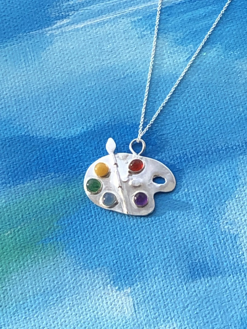 Malířská paleta přívěsek Art-2, dárek pro malíře