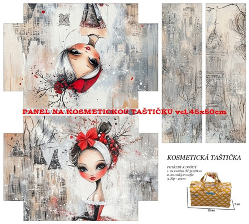 Panel na taštičku bavlna