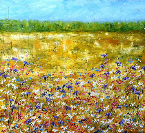 Chrpy....100x110cm