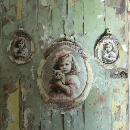 Originální vintage obrázky - sada