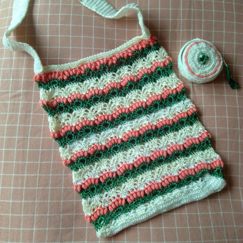 Anglické muškáty - Hippies Bag s kulatou taštičkou