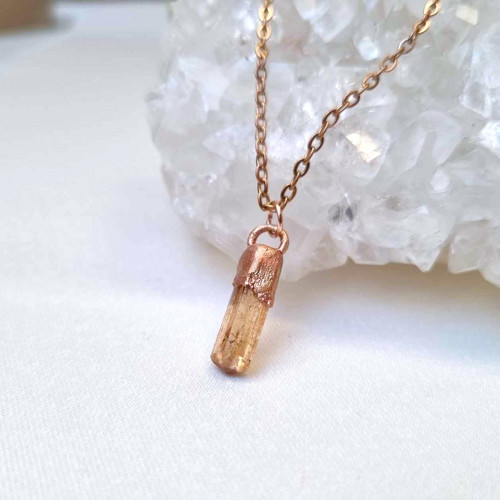 Zlatý topaz imperial mini - přívěsek/náhrdelník