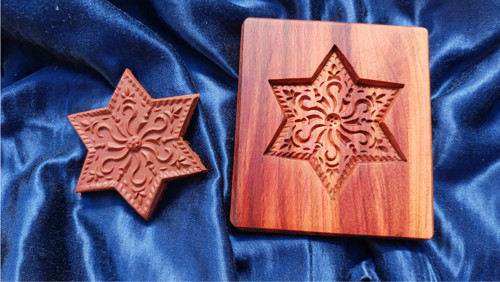 Hvězdička-dřevěná forma 8x8cm
