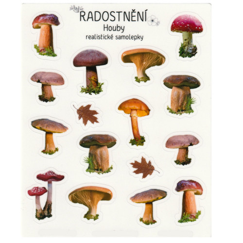 Realistické samolepky • Houby