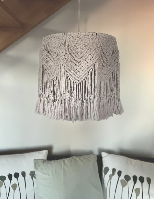 Macramé boho stínidlo / lustr I. — foto 1