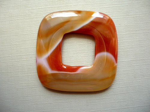Donut XL 4 cm - achát, č.8s