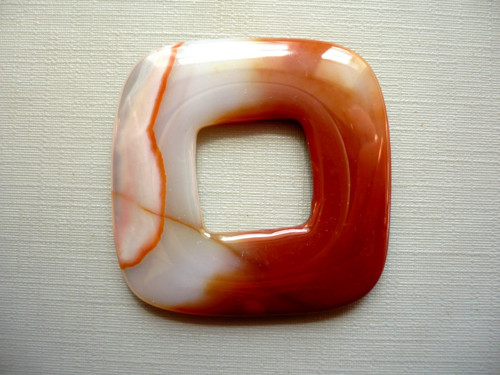Donut XL 4 cm - achát, č.17s
