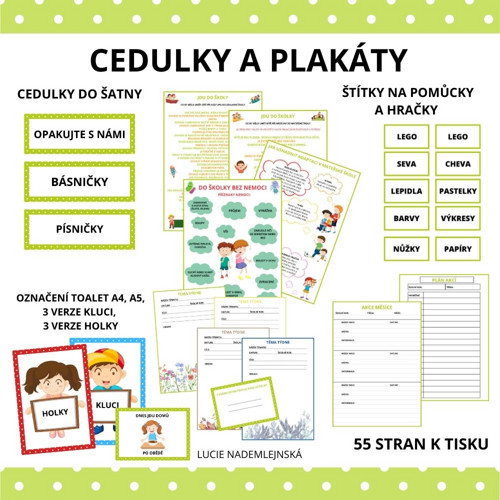 Cedulky A Plakáty