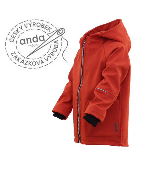 Softshellová bunda s fleecem 86 až 140 vel.