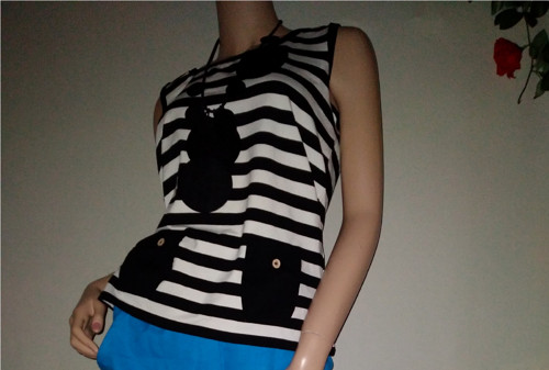 Pruhy a kapsy top vel 38/40