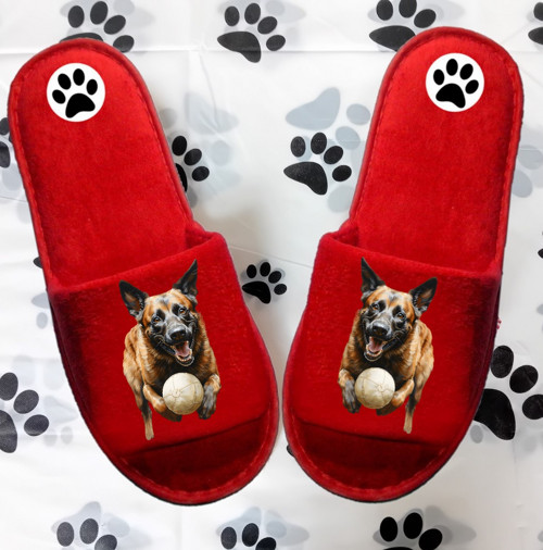 Belgický Ovčák Malinois Bačkůrky- Pantofle