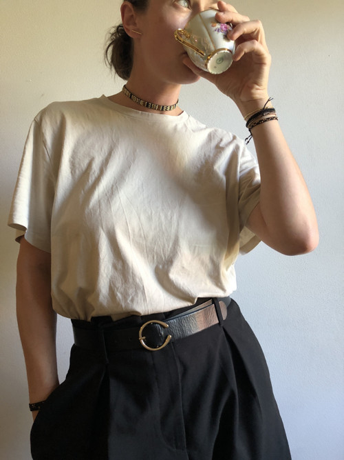 Ručně tkaný korálkový choker GEOMETRIC 5.0