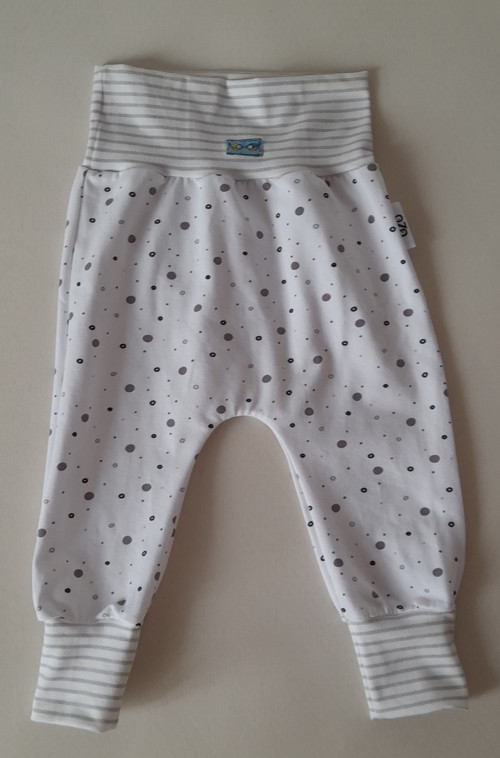 Rostoucí, miminčí baggy - puntíky - vel. 80