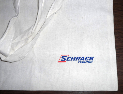 Reklamní nákupní látková TAŠKA • Schrack Technik