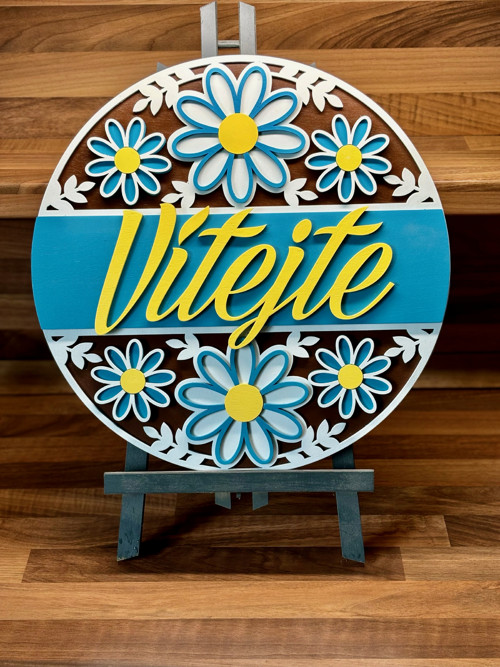 Dekorativní cedule - Vítejte