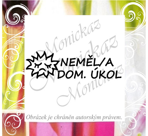 Neměl/a domácí úkol 354. Razítko.