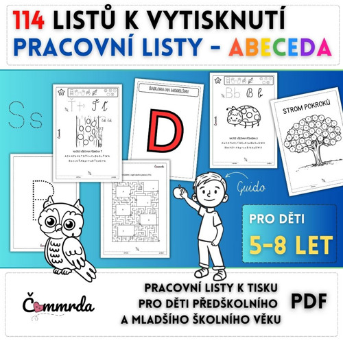 Pracovní listy - Abeceda (PDF k tisku)