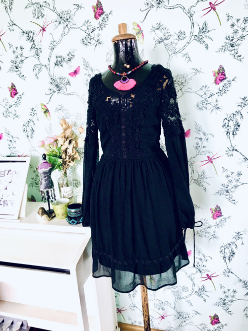 Šaty BOHO BLACK — foto 1