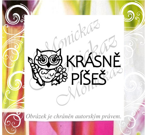 Krásně píšeš sova 440. Razítko. — foto 1