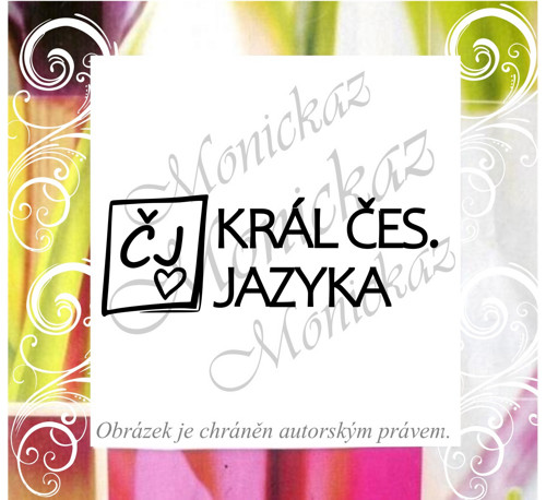 Král českého jazyka 442. Razítko.