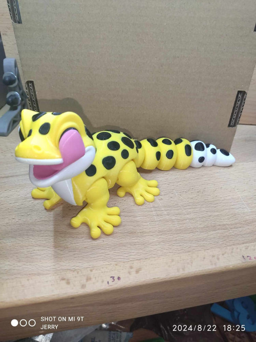 Malý Leopardí Gekon s jazykem