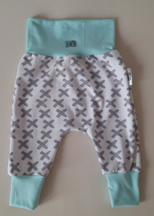 Rostoucí, miminčí baggy - kříže- vel.68 +